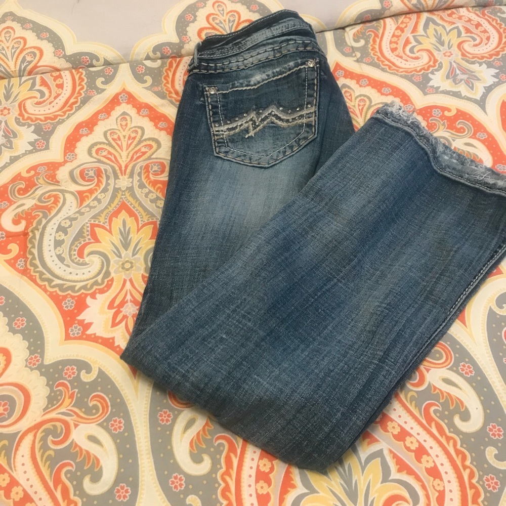 Miss Me Distressed Boot Cut Jeans